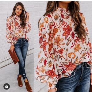 Flying tomato floral blouse